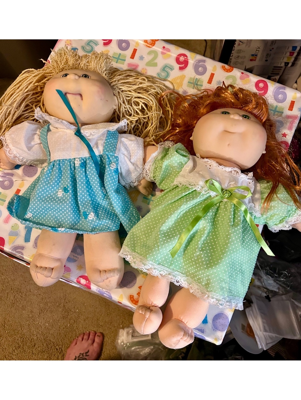 Lot of 2 vintage cabbage patch dolls